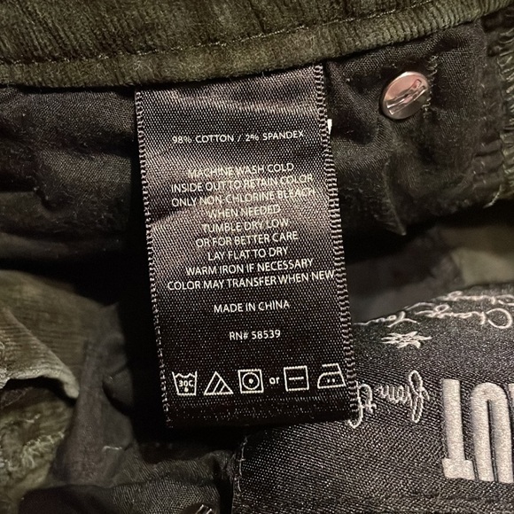 KUT From The Kloth Brown Velour Baby‎ Bootcut Jeans sz 10 - Picture 5 of 9